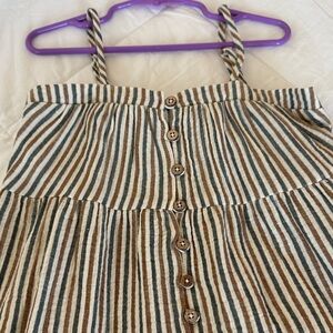 Rylee + Cru Striped long Dress